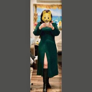 Alexia Admor Dark Green Long Sleeve Dress